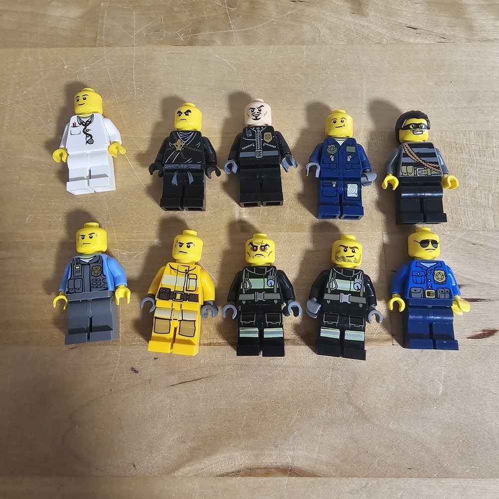 10x Lego Minifigures Mixed‎ Sets Lot Used Minifigs Read Description #6